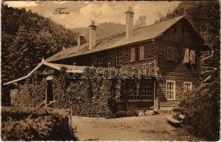 1926 Thurzófüred, Kúpele Turzov (Gölnicbánya, Gelnica); Vendéglő, étterem. Photo Győri és Boros / Jedalna / Speisesaal / restaurant (felületi sérülés / surface damage)