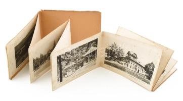 cca 1900 Borszék leporelló, Heiter György fényképész kiadása (Szászrégen, Erdély), kissé foltos lapok