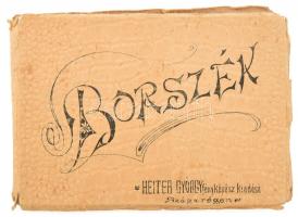 cca 1900 Borszék leporelló, Heiter György fényképész kiadása (Szászrégen, Erdély), kissé foltos lapo...