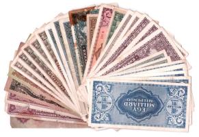 30db-os vegyes Pengő bankjegy tétel T:F,VG