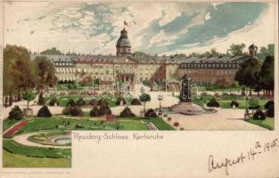 Karlsruhe castle litho s:Kley