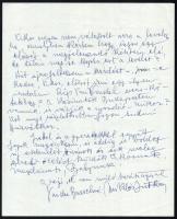 1964 Miklós Jutka (1884-1976) költő, fotográfus autográf levele Dutka Ákos (1881-1972) költő, író, s...