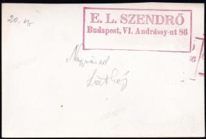 cca 1930-1940 Szendrő István (1908-2000): Nagyvárad (Erdély) látképe, pecséttel jelzett fotó, 11,5×1...