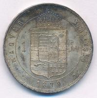 1879KB 1Ft Ag "Ferenc József / Középcímer" T:XF patina
Adamo M15