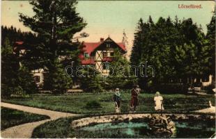 1907 Lőcsefüred, Lőcse-fürdő, Levocské Kúpele (Lőcse, Levoca); Fürdőház. Braun Fülöp kiadása / spa, bathhouse (EK)