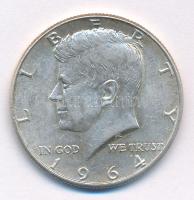 Amerikai Egyesült Államok 1964. 1/2$ Ag "Kennedy" T:AU,XF USA 1964. 1/2 Dollar Ag "Kennedy" C:AU,XF Krause KM#202