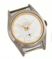 Sorol automata svájci karóra, 15 köves, másodpercmutatós, kissé sérült üveggel, működik, d: 32 mm