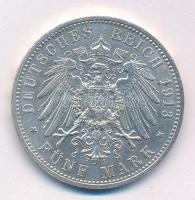 Német Birodalom / Poroszország 1913A 5M Ag "II. Vilmos" Berlin T:AU,XF 
German Empire / P...