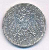 Német Birodalom / Poroszország 1908A 3M Ag "II. Vilmos" T:XF
German Empire / Prussia 1908...