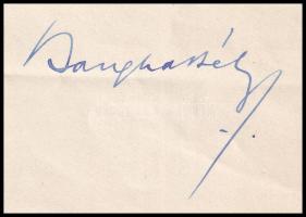 1927 Bangha Béla (1880-1940) teológus, író, jezsuita szerzetes autográf köszönő levele, aláírással, ...