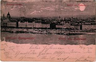 1899 (Vorläufer) Budapest V. Budapest látképe este (EK)