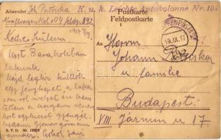 1917 Der Feldpostbrief / WWI German military art postcard. S.V.D. Nr. 1562/6. s: K. Pommerhanz + &qu...