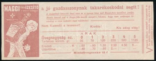 Maggi ételízesítő számolócédula