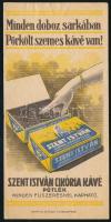 Szent István cikóriakávé számolócédula