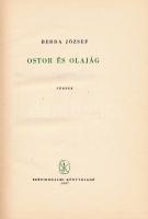 Berda József: Ostor és olajág. Bp., 1957. Szépirodalmi. Kiadói félvászonkötésben, DEDIKÁLT példány!