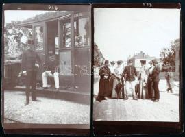 cca 1914 Rothenthal Béla, 2 db katonai fotó, hátoldalon feliratozva, 12×8 cm