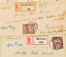 Vegyes papírrégiség tétel: esküvői meghívó, csekkfüzet, gyászjelentés, levelek, Léva (Felvidék) viss...