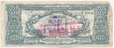 1926. "Magyar Sportrepülők Egyesülete - Repülők Tárgysorsjátéka - Dollár Sorsjegy" C-soroz...