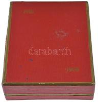 1968. "KMP 1918-1968" bronz emlékérem (59mm) márvány talapzaton (91x131mm), kopottas díszt...