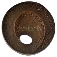 1979. "Öt éves az Öntödei Vállalat által szervezett Öntő Ifjúsági Napok 1979" kétoldalas öntött bronz emlékérem. Szign.: RE (75mm) T:XF