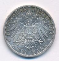 Német Birodalom / Poroszország 1904A 2M Ag "II. Vilmos" T:XF patina
German Empire / Pruss...