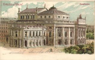 1899 Vienna Burgtheater litho