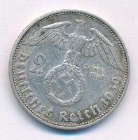 Német Harmadik Birodalom 1939J 2M Ag "Hindenburg" T:XF patina
German Third Reich 1939J 2 ...