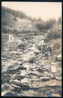 1918 Katonaélet, fotólap, hátoldalon feliratozva, 13×9 cm