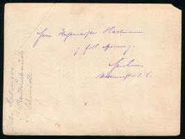 cca 1916 A Monarchia századosa német tisztekkel, hátoldalon feliratozott fotó, felületén törésnyomok...