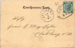 1901 Pupping, Kirche. Verlag Alois Steindl / church. Art Nouveau (fl)