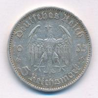 Német Harmadik Birodalom 1935A 5M Ag "Potsdami Garrison templom" T:VF patina German Third ...