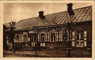 Brest-Litowsk, Feldbuchhandlung Strasse E., Feldbuchhandlung der Bugarmee / Első világháborús katonai tábori könyvkereskedés üzlete / WWI military field book shop (EK)