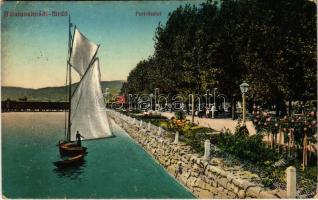 1914 Balatonalmádi-fürdő, part és vitorlás (EK)