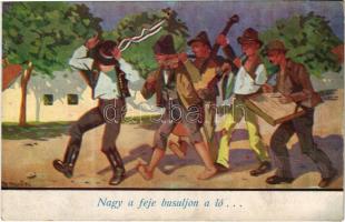 1942 Nagy a feje busuljon a ló... Magyar népdal / Hungarian folklore s: Bernáth (EK)