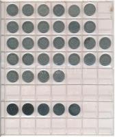 Német Birodalom 1873-1921. 10pf (35db, több klf évszám és/vagy verdejel) együtt, műanyag berakólapon...