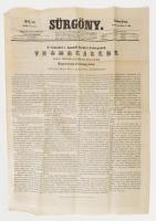 1865 A Sürgöny c. lap benne Ferenc József országgyűlést megnyitó trónbeszéde