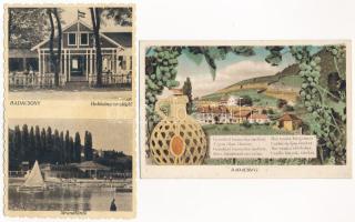 Badacsony - 5 db régi képeslap