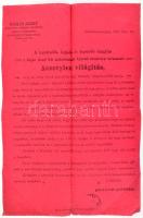 cca 1900 3 db dekoratív rekám nyomtatvány: Lakos Lajos tűzhelyek, Lutz Ede lakk és festék gyára, Kug...