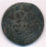 Orosz Birodalom 1761. 2k Cu "II. Katalin" (18g) T:F patinaRussian Empire 1761. 2 Kopeks Cu "Catherine II" (18g) C:F patina Krause C# 7.2