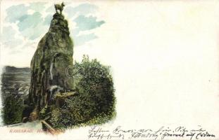 Karlovy Vary Stag jump statue (Jelení skok) (EB)