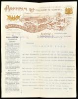 1900 Arnheim pénzszekrény fejléces számla