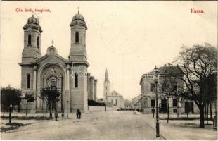 1908 Kassa, Kosice; Görög katolikus templom. Varga Bertalan kiadása / Greek Catholic church (EK)