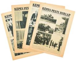1932-1938 Képes Pesti Hírlap 4 db száma