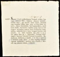 cca 1850 Budaörsön szökött gyilkos körözvénye 22x22 cm