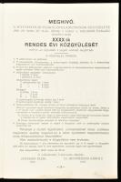 1929 Bp., A Mátyásföldi Nyaralótulajdonosok Egyesületének közgyűlése 17p
