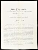 1896 Stadel Károly másológépek reklám nyomtatvány