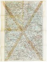 cca 1914-1918 Vegyes katonai térkép tétel, 4 db