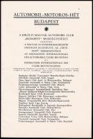 1931 A VIII. nemzetközi budapesti automobil- és motorkerékpárkiállítás hivatalos katalógusa. 1931 má...