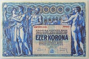 1919. 1000K modern reprint, jelzetlen replika T:UNC