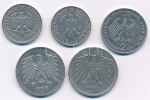 NSZK 1971J-1986J 1M (2xklf) + 1980F-1988J 5M Cu-Ni (2xklf) + 1988G 2M Cu-Ni T:AU-XF
FRG 1971J-1986J...